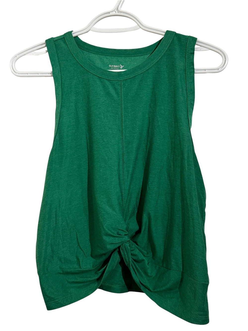 Old Navy Active Cloud 94 Soft Green Knot-Front Tank Top Women’s Size Medium